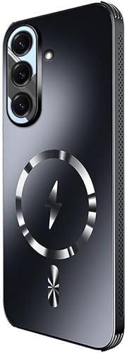 LANCI Mag Safe Compatible Case for Samsung Galaxy S26, Matte Black Shockproof Cover with Lens Protector & Heat Dissipation