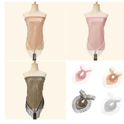 Sequins Scarf Sparkling Party Scarf Adjustable Headscarf Women Stylish Accessory for Fashionable Women2