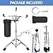 Youeon Snare Drum Stand with Drum Sticks Holder, Double Braced Tripod Snare Stand Fit for 10 to 14 Inch Snare Drum, Drum Pad, Adjustable Height 14.5 to 23 Inches for Drum Beginners, Lightweight
