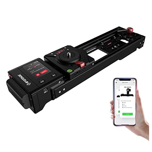 IFOOTAGE Camera Slider Track Aluminum 16.6'' Dolly Rail Video Stabilizer Professional for DSLR Camera DV Video Camcorder Film Photography - Shark Slider Nano (N1-B)
