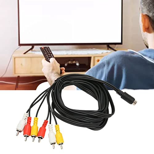 Tangxi Mini DIN 9 Pin to 6RCA Audio Video Composite Cable - Image 4