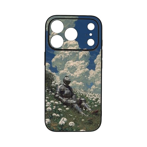 qizjio Cool Knight Phone Case, Shockproof Protective Medieval Art Cover for iPhone 17 Pro