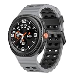 Sodhad Marine Silicone Sport Band Compatible with Samsung Galaxy Watch 8 Classic 46mm Men Women, Soft Silicone Sport Breathable Band for Galaxy Watch 8 Strap 44mm 40mm