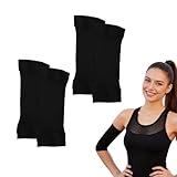 AJKQNMA 2 Paar oberarm straffen, oberarm bandage, winkearme straffen, arm kompression damen, oberarme straffen für Ellbogen Arm Sleeve lipödem stulpen ellbogen bandage