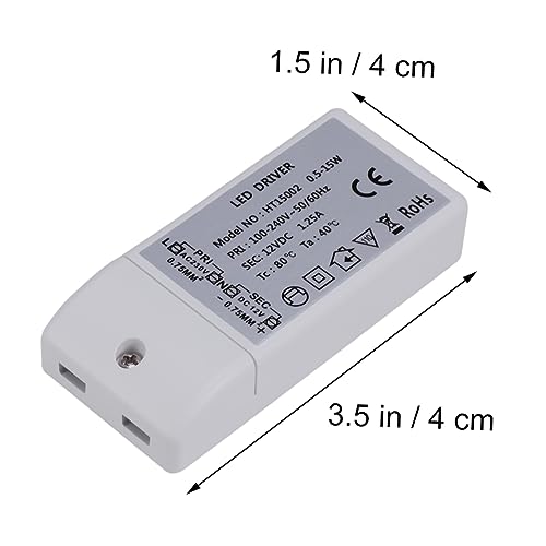 OSALADI 2 Unidades Motorista De Iluminação Led Driver Led 15w Motorista De Led Cc 12v Led Conduziu D