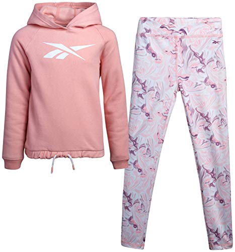 Reebok Girls? Athleisure Pant Set (2 Piece), Size 5, Candlelight Peach