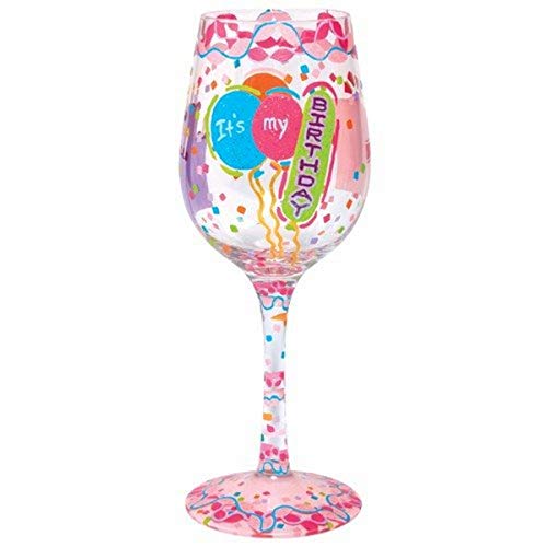 Lolita It’s My Birthday Painted Wine Glass Gift Lolita It’s My Birthday Painted Wine Glass Gift