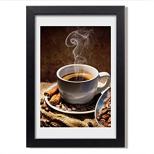 Cadre photo 20x30 cm en bois MDF moderne avec affiche de tasse de café Tulup