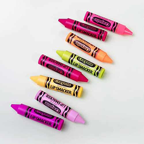 Lip Smacker Crayola Lip Balm Party Pack 8 Count, Cotton Candy, Orange, Sherbert, Watermelon, Berry, Apple, Banana #TOP2