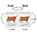 LOZACHE Highland Cow Coffee Mug, 11oz Highland Cattle Ceramic Mug Tea Milk Cup, Funny Gag Gift Ideas White Elephant for Adults Men Women Friends Cow Lovers