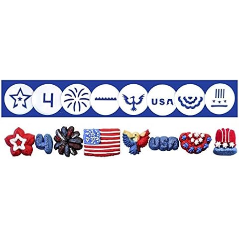 Patriotic/4th of July 8 Disk Set for Cookie Presses Cover