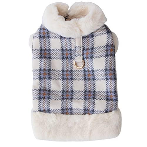 ICOUCHI 犬服 秋冬 かわいい ペット パーカー 袖なし ベスト 小中型犬 犬猫洋服 ドックウェア ジャケット ボア 厚手 防寒コート 保温 猫服 着物