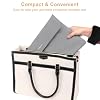 MOSISO Portable Monitor Case Sleeve 16.1 inch, Carrying Case for Most 15.6-16.1 inch Portable Travel Display Monitor Laptop, PU Leather Laptop Display Bag with Front Pocket, Gray