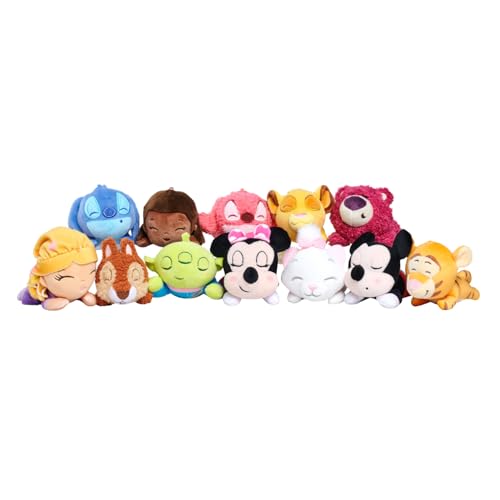 Simba official Disney Snuglets Plush Blind Box 14cm, 12 characters to collect, surprise in every box