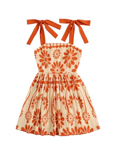 Image of Floerns Women's Summer Floral Print Tie Shoulder Cami Dress Flare Hem Boho Mini Dress