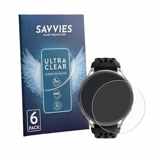 Savvies 6 Stück Schutzfolie für Amazfit Cheetah 2 Pro Displayschutz-Folie Ultra-Transparent