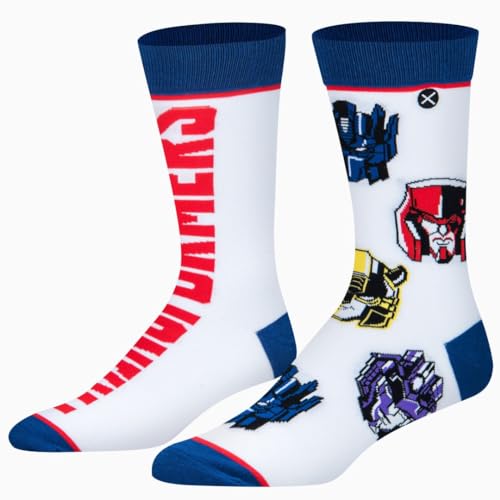 Odd Sox - Transformers Cartoon Retro Crew Socks Size Large