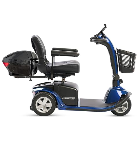 Pride Victory 10 3-Wheel Mobility Scooter + Ultimate Kit, 400 lb Capacity