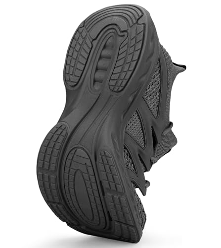 Image of Pujcs Men's Slip On Walking Shoes - Lightweight Breathable Mesh Sneakers for All Day Standing,Non Slip Shock Absorbing Athletic Footwear for Gym,Travel & Work
