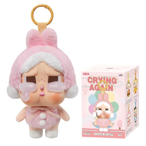POP MART Crybaby Crying Again Series-Vinyl Face Plush de Acción Popular Figura Coleccionable y Adorable Juguete Artístico Regalo Creativo 1PC