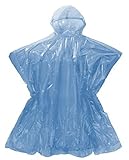 Wealers 5 Pack Poncho's One Size Fit All with Hood, Individual Packed (Blue)