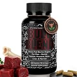 Wild Beef Organ Supplement for Men - 100% Grass Fed Complex - 90 Capsules