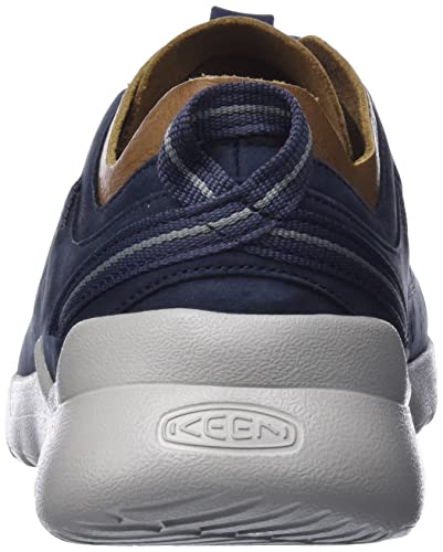 Keen Mens Highland Leather Casual Sneaker, Blue Nights/Drizzle, 11 Us #TOP2