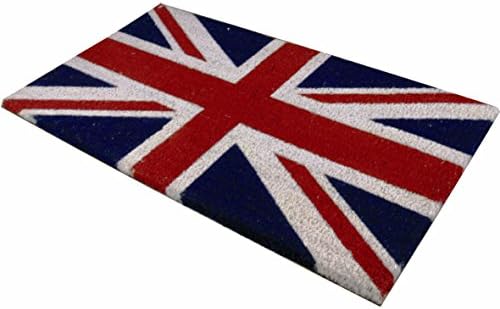 JVL Union Jack Novelty PVC Backed Coir Entrance Door Mat, 40 x 70 cm