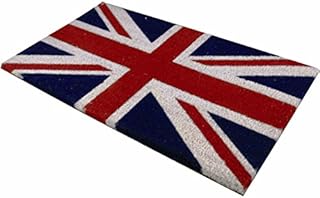 JVL Union Jack Novelty PVC Backed Coir Entrance Door Mat, 40 x 70 cm