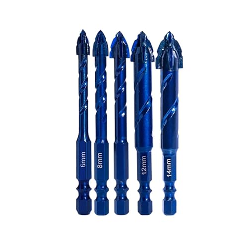 Foret triangulaire en alliage pour carrelage sans fissure grâce au manche hexagonal 6,35mm