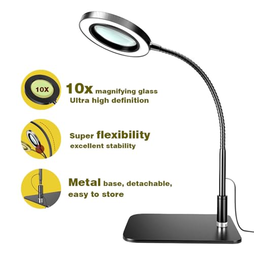 Loupe de bureau LED à luminosité réglable pour illuminer vos travaux - 3