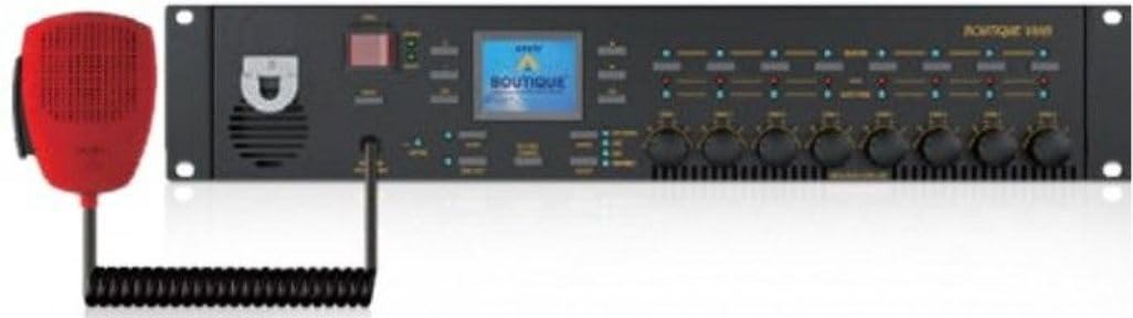 Boutique VM425 Scalable PA/VA Emergency Notification System Main Unit, 250W High Efficiency Class-D Amplifier Built-in, 2.2