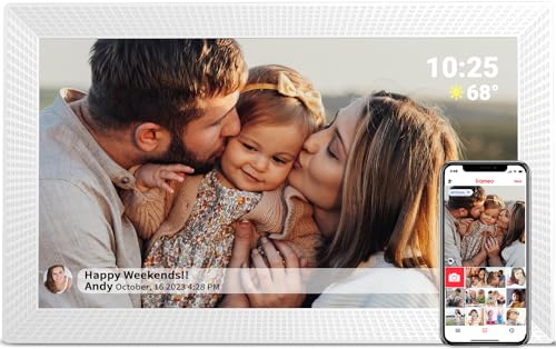 Yemsd HD Smart WiFi Electronic Touch Screen Wall Mounted Calendar for Family Schedule, Chore Chart & Meal Planner Desktop Calendars Built-in Digital Photo Frame Function