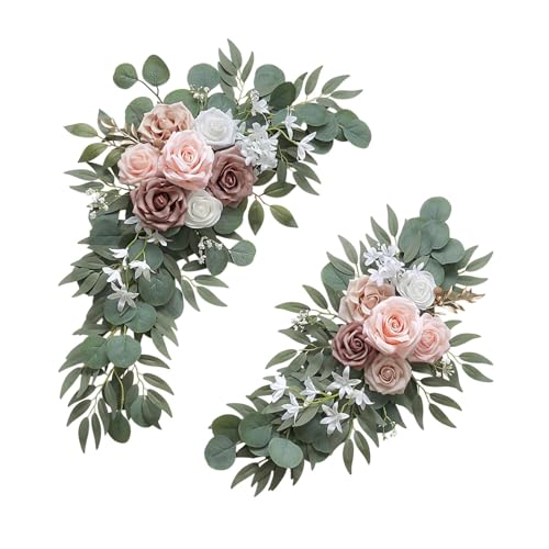 TAIZhiChen 2 Pezzi di Fiori Da Matrimonio, Fiori Artificiali, Decorazioni Divertenti, Festoni Floreali