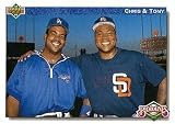 1992 Upper Deck Gold Hologram Baseball #83 Tony Gwynn/Chris Gwynn San Diego Padres/Los Angeles Dodgers Official MLB Trading Card From The UD Company