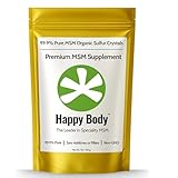 Organic Sulfur Crystals - 99% Pure MSM Crystals, Premium MSM Supplement - Excellent Quality and Absorption. 1 LB Pack.
