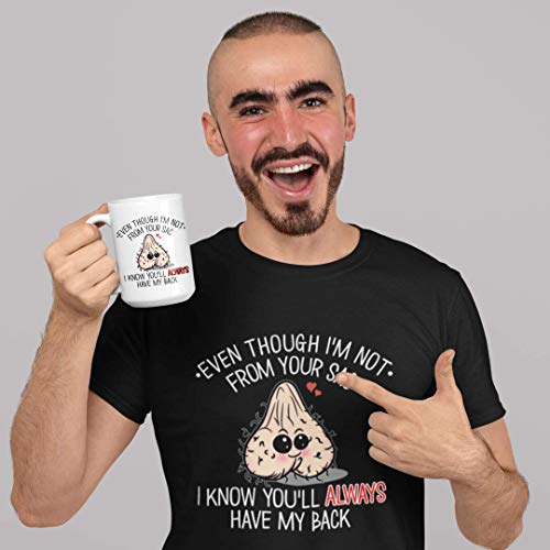 Step Dad Mug Even Though Im Not From Your Sac Hilarious Fathers Day Idea For Stepdad Or Father In Law Funny Wrinkly Ball 11 Or 15 Oz White Bonus Dad Ceramic Sarcastic Novelty Joke Coffee Cup For Men #TOP4