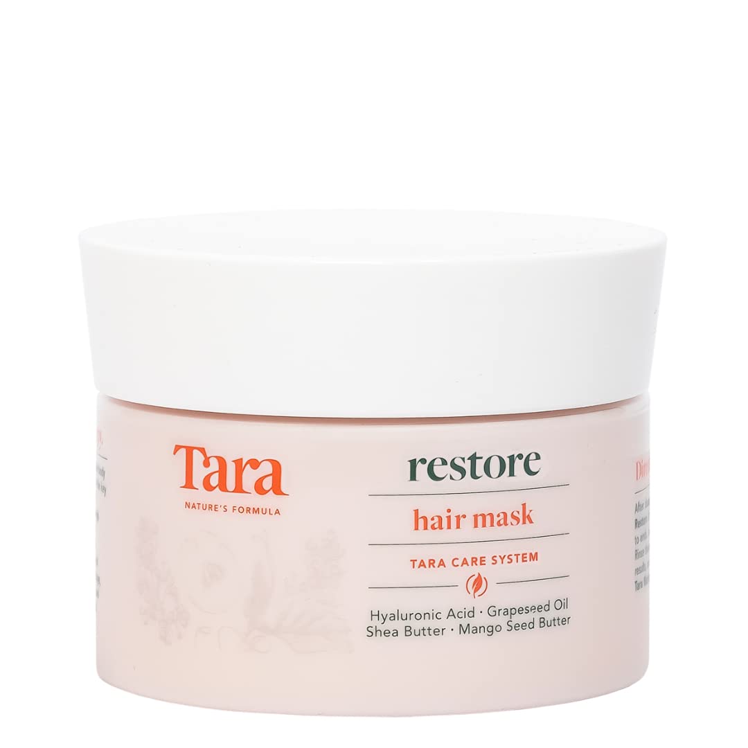 Tara Restore Hair Mask. Cruelty-Free: Repair, Reconstruct and Hydrate with Hyaluronic Acid and Plant-Based Butters. Free from Parabens, Sulfates and Mineral Oils (8.4 Fl Oz) Tara Restore Hair Mask. Cruelty-Free: Repair, Reconstruct and Hydrate with Hyaluronic Acid and Plant-Based Butters. Free from Parabens, Sulfates and Mineral Oils (8.4 Fl Oz)