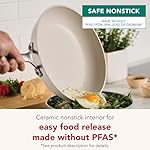 KitchenAid Hard Anodized Ceramic Induction Nonstick Pots and Pans with Saucepans, Frying Pans, Stockpot, and Lids, Dishwasher Safe, 9 Piece Cookware Set with Stainless Steel Handles - Porcelain White - Image 4