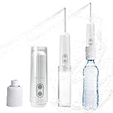 3. Fácil de usar: la manera fácil de refrescarte después del baño o el inodoro, retira la funda y llénala con agua, luego invierte y pulsa el botón H/L para trabajar de acuerdo a tus necesidades. Dos modos de lavado: "L" es suave, "H" es fuerte, satisface tus diferentes necesidades. Boquilla de bidé de viaje ajustable de 180 grados, que se puede ajustar libremente de acuerdo con la postura y los hábitos personales, y el spray de agua es más estable.