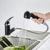 ZWEI STRAHLARTEN: Über einen Knopf an der Brause wechseln Sie ganz einfach zwischen Brausestrahl und Wasserstrahl, die Verschmutzungen auf dem Geschirr leicht zu entfernen.