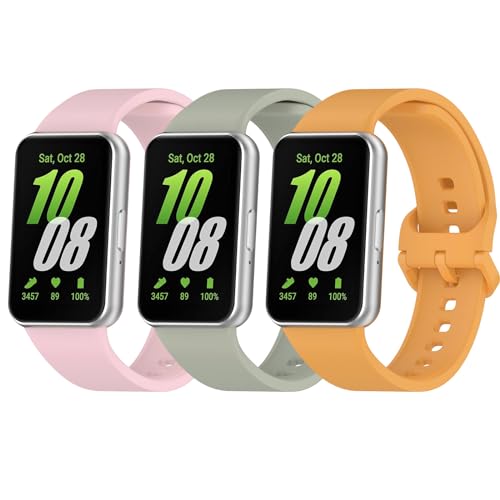 Bracelets Samsung Galaxy Fit 3 silicone souple montre SM-R390 lot de 3 de rechange