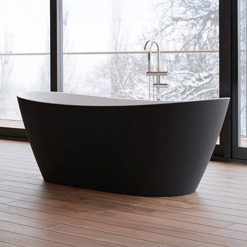 SPALINA Venecia Noire - Bañera exenta Oval L. 170 x l. 80 cm