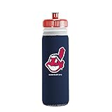 MLB Cleveland Indians Van Metro Sports Bottle, Blue, 22-ounce