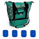 Red Suricata Mesh Beach Bag Cooler - Beach Tote with Leak-proof Rigid Cooler – Beach Bags for Women