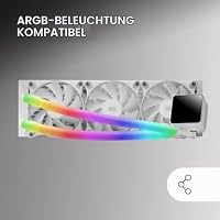 Mars Gaming MCA-WT, ARGB Futteral für Flüssigkeitskühlrohre, 30 Anpassbare Ultrahelle ARGB-LEDs, Eco-Soft-Silikon, Volle Kompatibilität, 330 mm – Ansicht 4