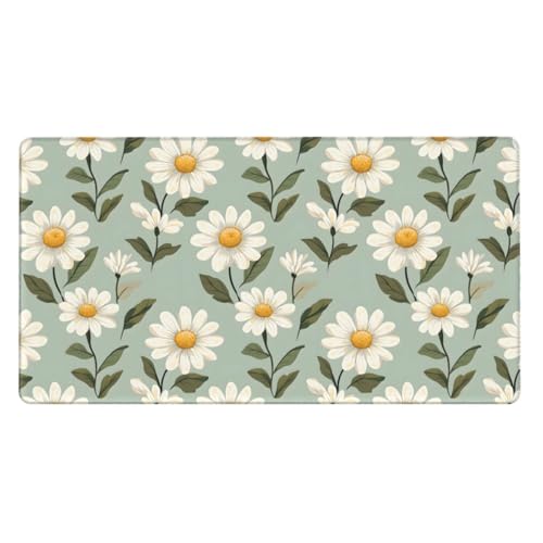 Tapis de souris de jeu marguerite blanche pour sublimer votre bureau