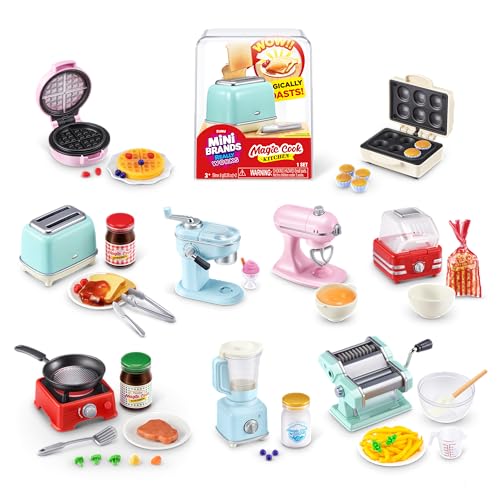 Mini Brands Really Works Magic Cook Kitchen Capsule Series 1 (Cup Cake Maker) by ZURU, Miniature Real Working Kitchen Appliances, Non-Edible Collectible Mystery Toy for 3+ Kids, Teens and Adults