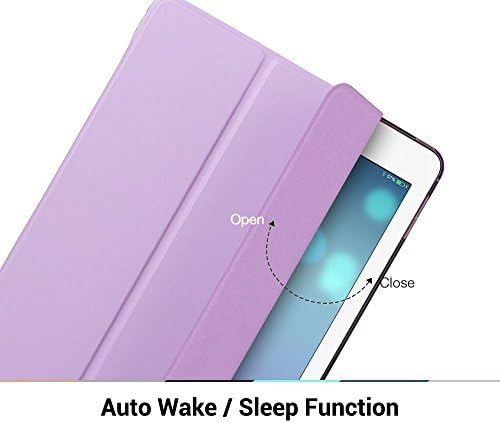 ESR Yippee Trifold Smart Case for iPad Pro 9.7, Translucent Frosted Back Magnetic Cover with Auto Sleep/Wake Function [Light Weight] Compatible with iPad pro 9.7 inch 2016 Release (Fragrant Lavender)