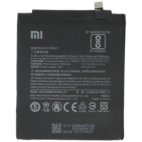 Image of MobiSpare 100 Orignal BN48 Mobile Battery for Redmi Note 6 Pro (4000 mAh) (Mi Note 9)